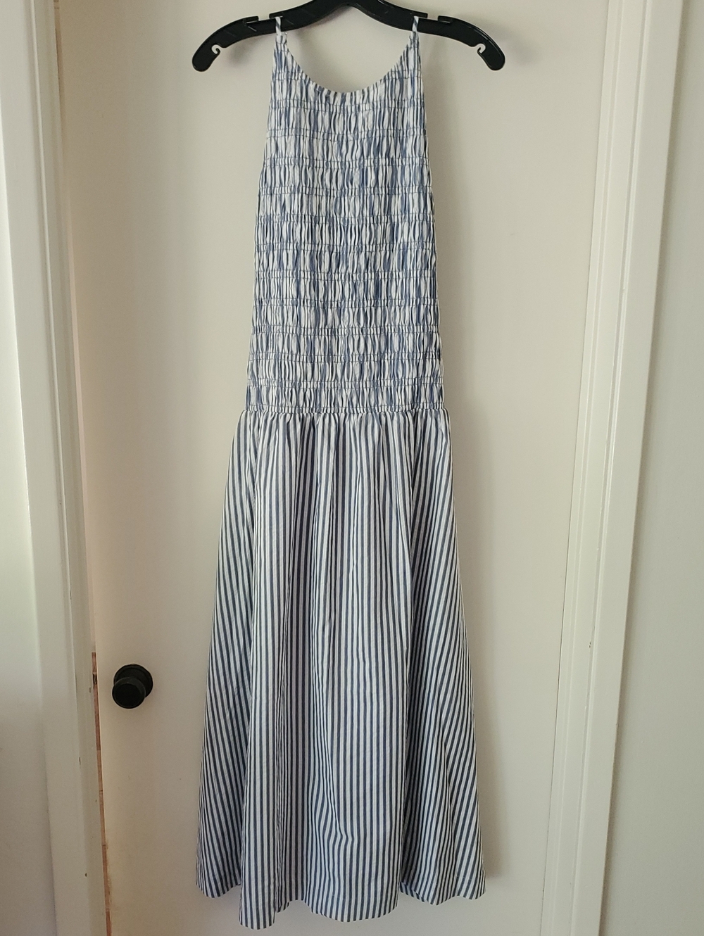 Loft Smocked Halter Midi Dress NWT